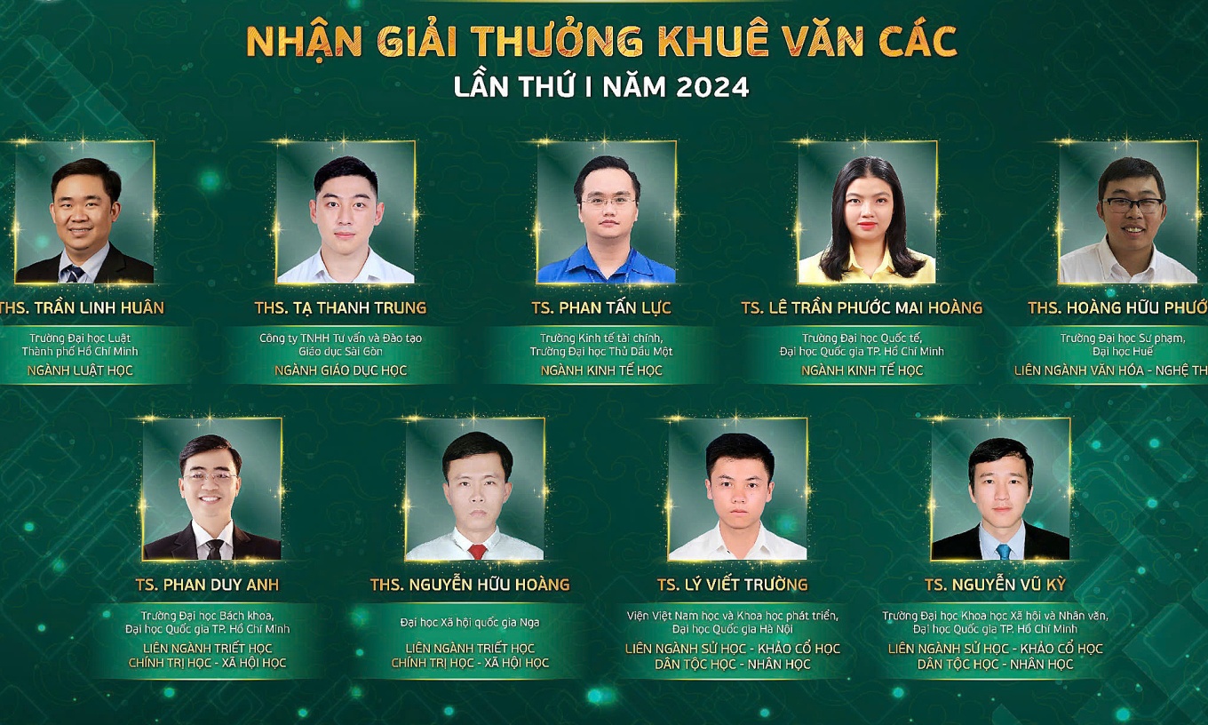 9 nha khoa hoc duoi 35 tuoi nhan giai thuong Khue Van Cac hinh anh