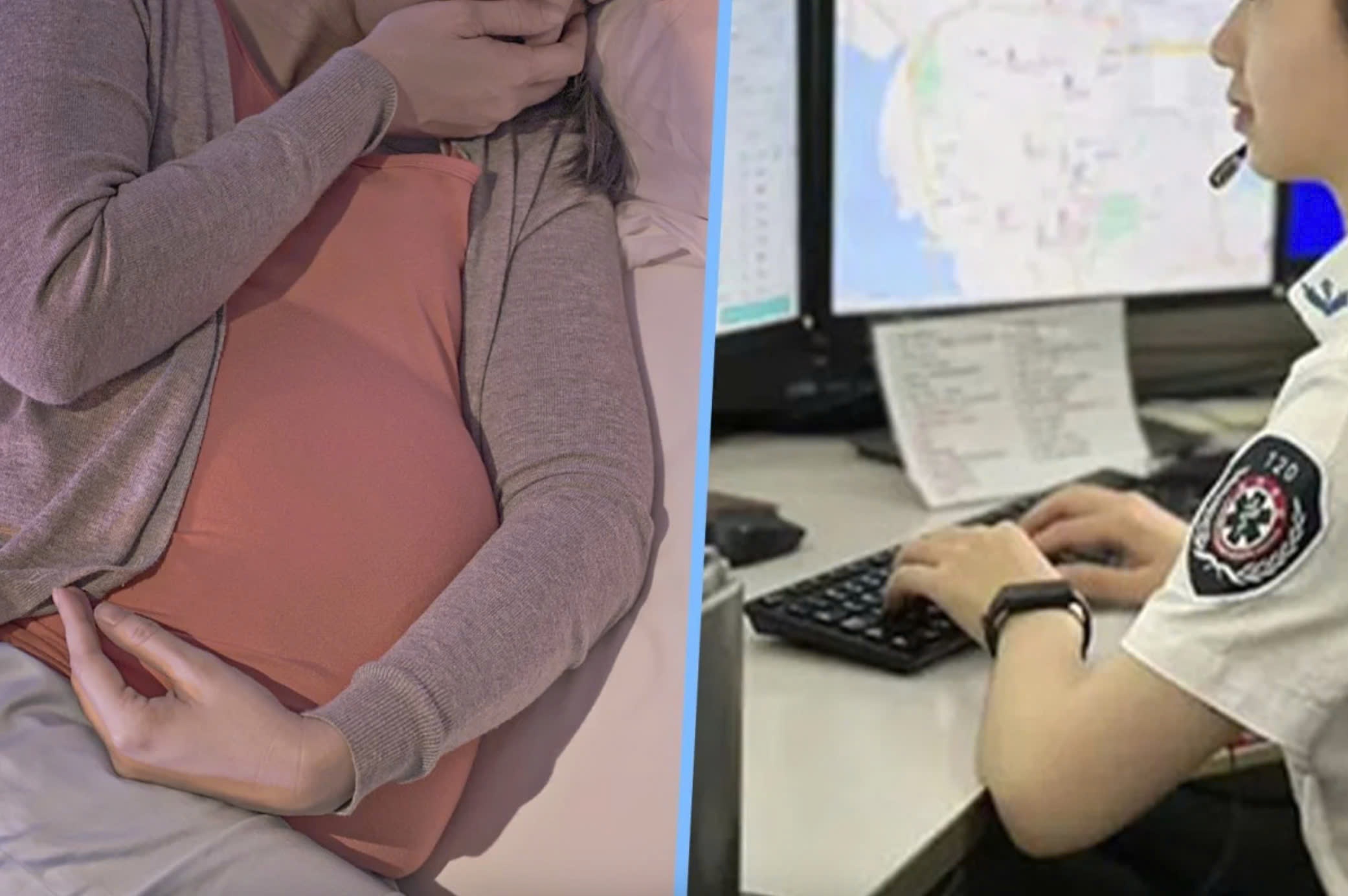 Cau be 13 tuoi giup me vuot can nho cuoc goi voi nhan vien y te hinh anh