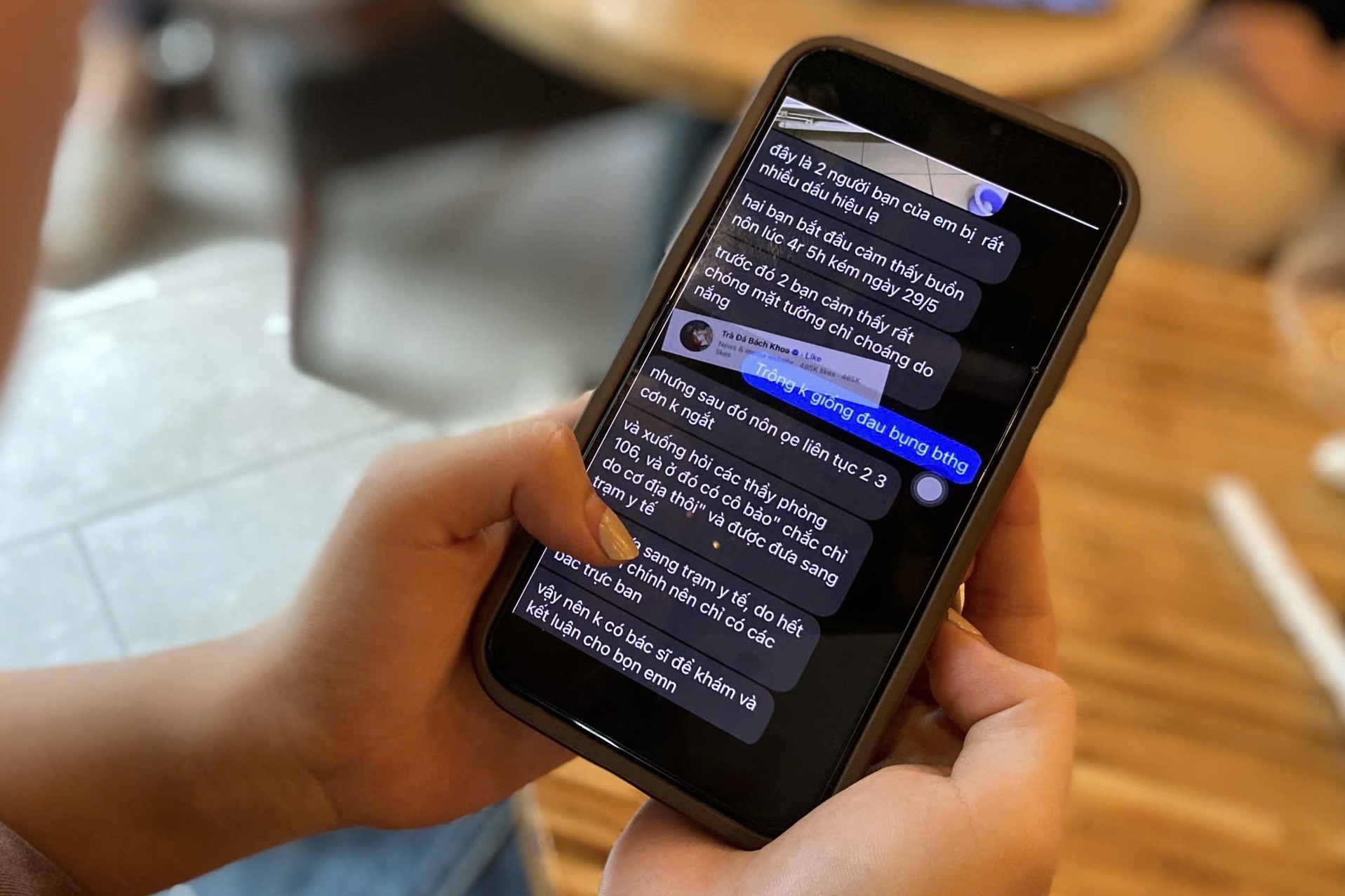 Thuc hu tin sinh vien Bach khoa Ha Noi 'ngo doc sau bua an quan su' hinh anh