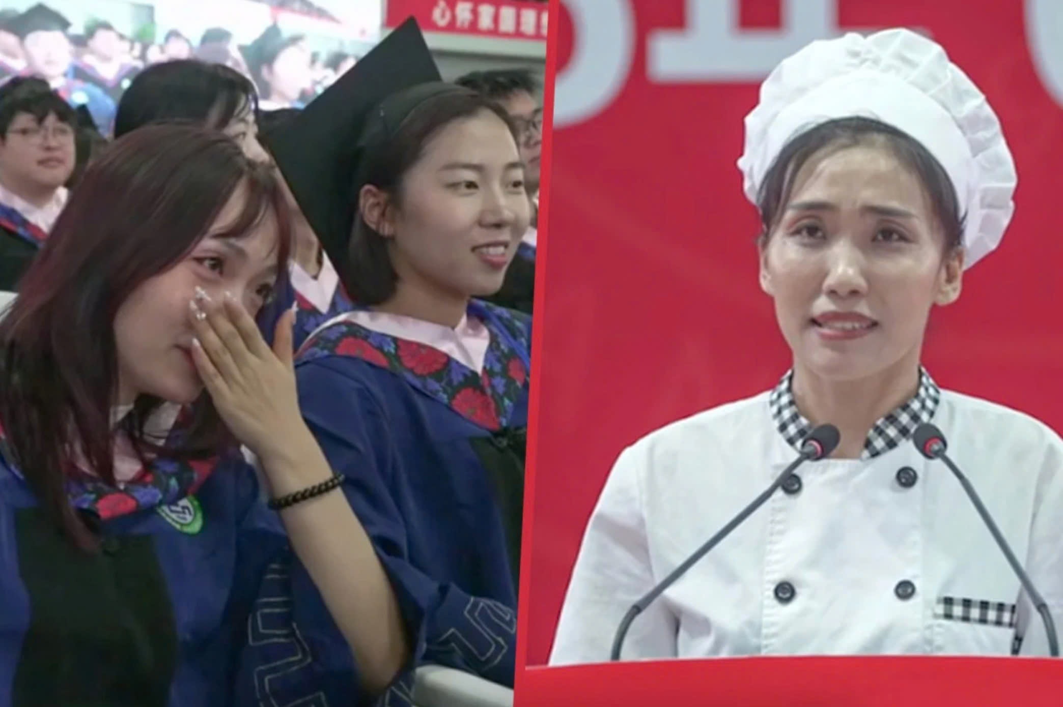 Bai phat bieu cua nhan vien canteen dai hoc hut 5 trieu luot thich hinh anh