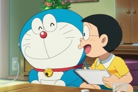 Thay giao Gen Z dua Doraemon, Nobita vao de kiem tra Dia ly hinh anh