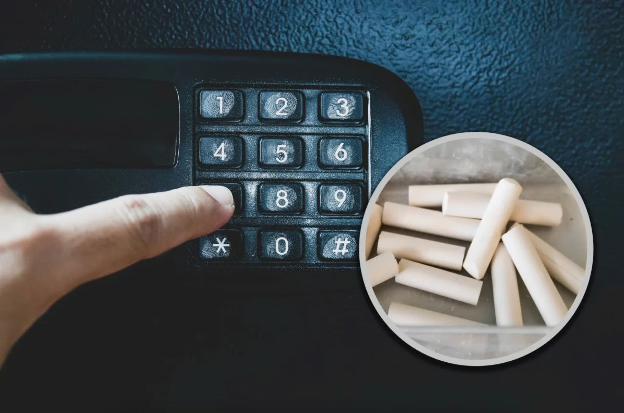 Hoc sinh dung bui phan pha ma ket sat lop hoc hinh anh