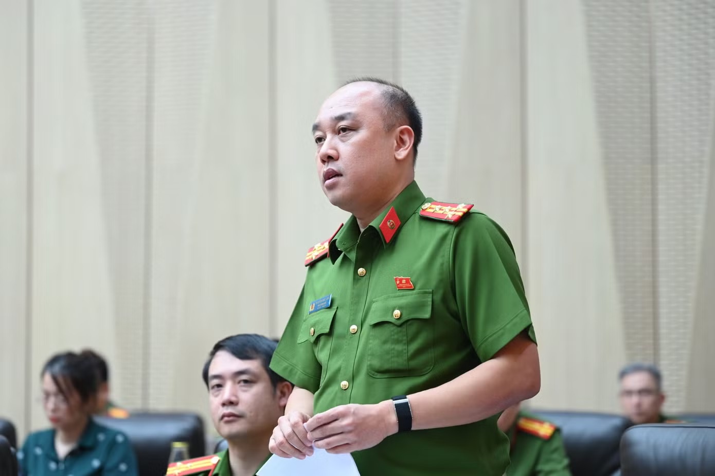 Cong an Ha Noi thong tin ve vu hoc vien to Cao dang Thoi trang London hinh anh