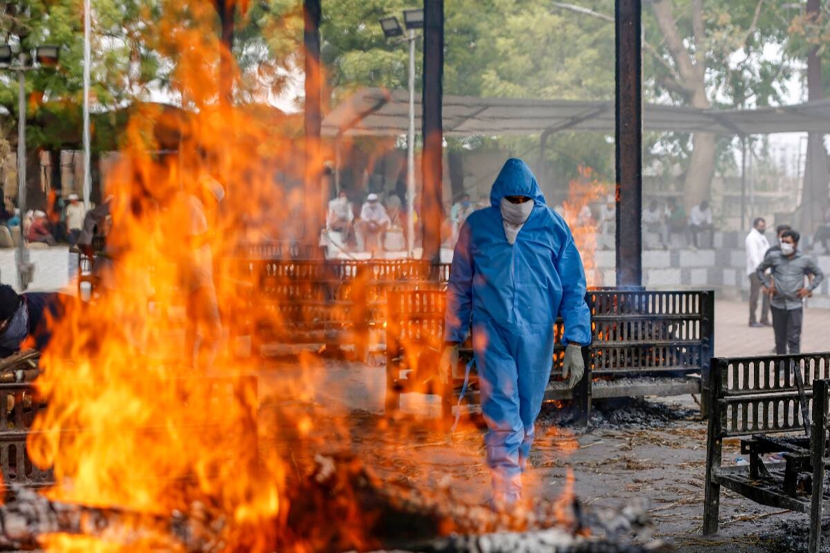 Hang tram nguoi pha lenh phong toa o An Do de du dam tang con ngua hinh anh