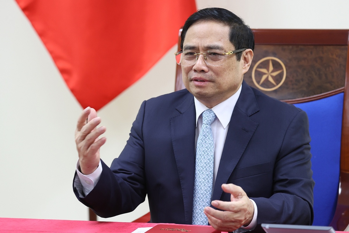 Thu tuong Pham Minh Chinh moi thu tuong Phap tham Viet Nam hinh anh