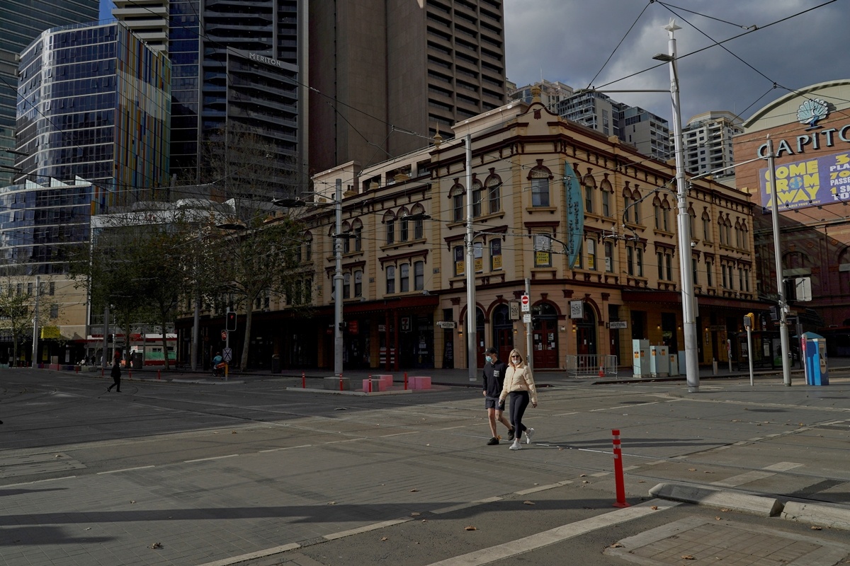 Thanh pho lon nhat Australia vang lang trong ngay dau phong toa hinh anh