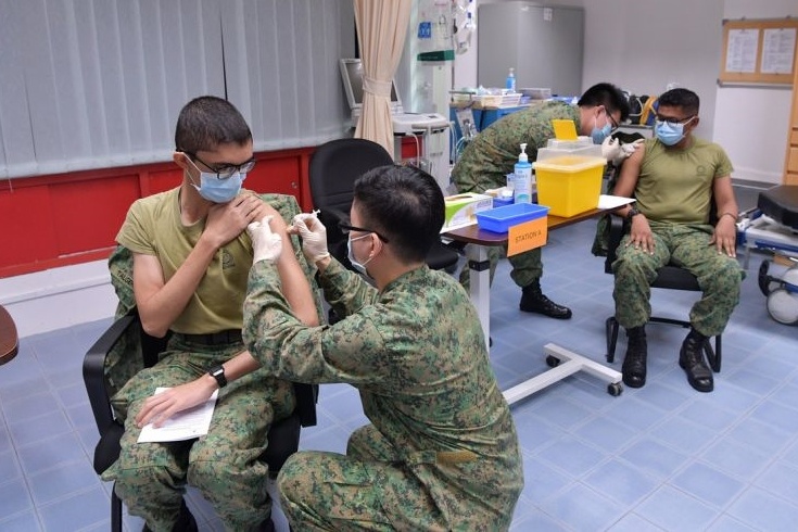 Quan doi Singapore tuyen bo som dat mien dich cong dong hinh anh