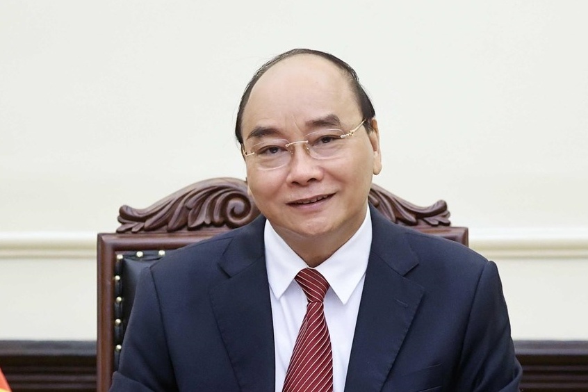 Chu tich nuoc gui thu cho TT Biden, mong My tiep tuc ho tro chong dich hinh anh