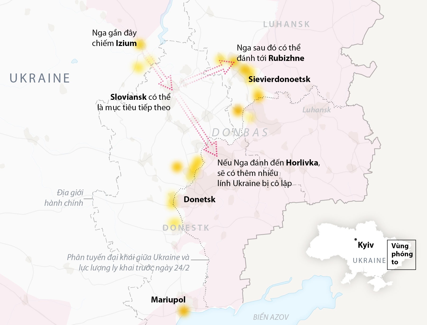 Ban do cac huong dich chuyen moi nhat cua luc luong Nga hinh anh