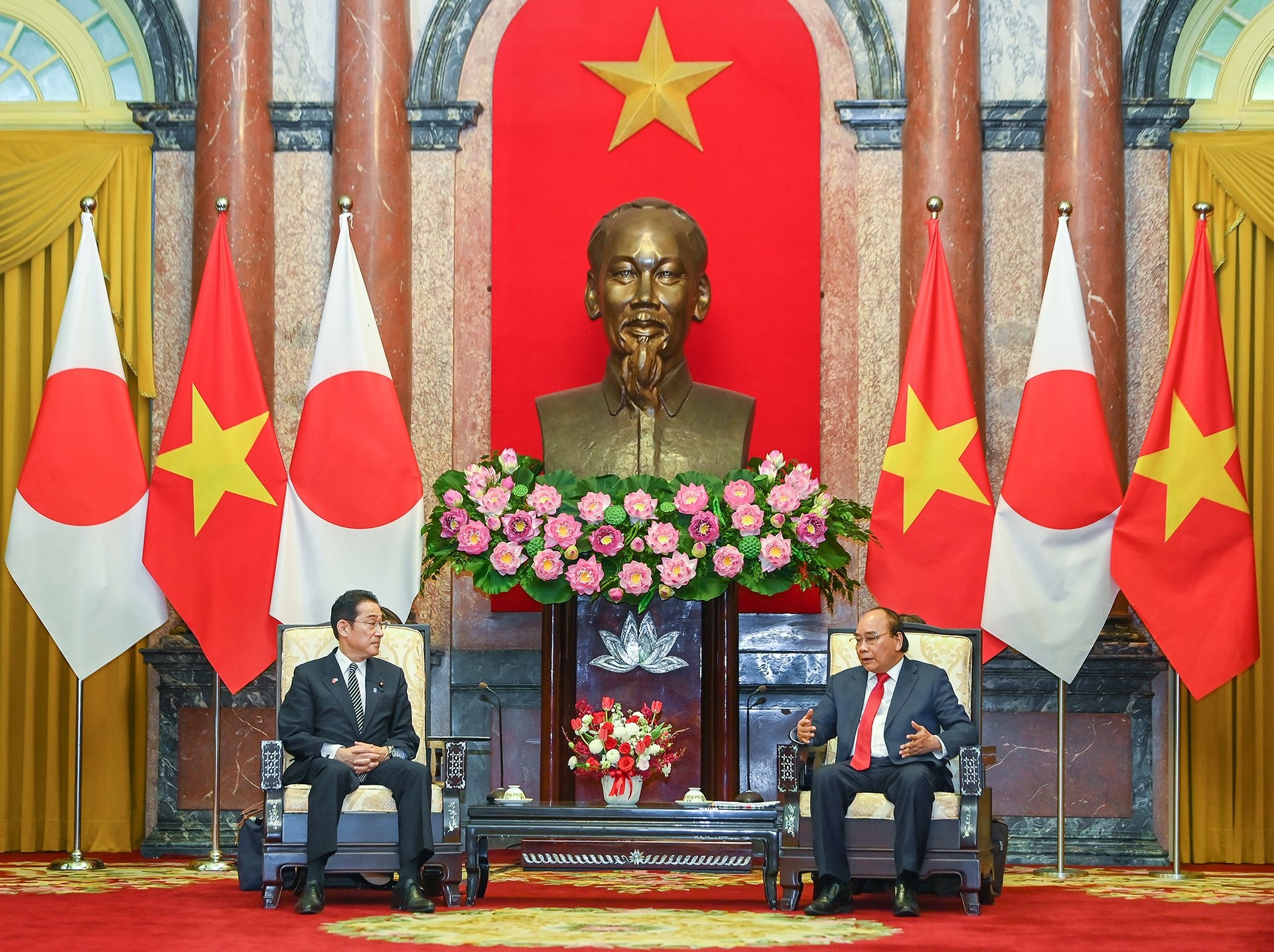 Thu tuong Nhat Ban chao chu tich nuoc anh 2