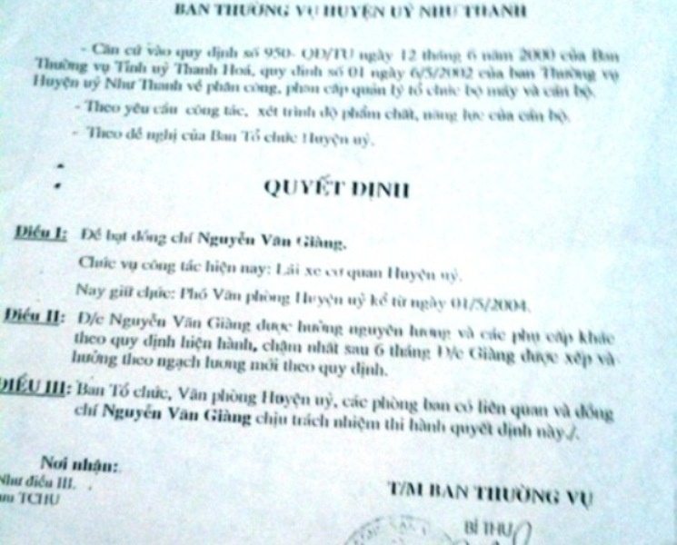 Lo them nguoi ‘khong bang cap’ lam can bo huyen o Thanh Hoa hinh anh
