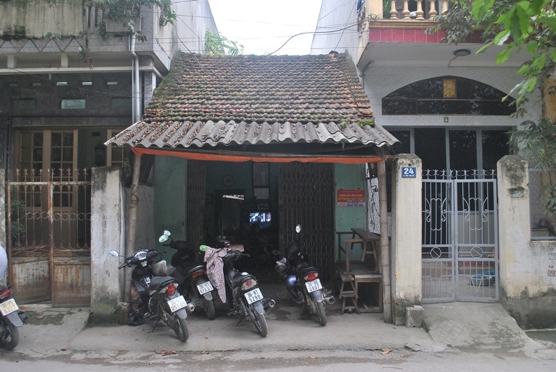 Ngôi nhà nơi gia đình ông Vân đang ở.