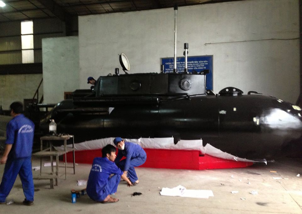 Đến thời điểm này, tàu ngầm Trường Sa đã hoàn thành mọi công tác chuẩn bị thử nghiệm. Ảnh do nhân vật cung cấp.
