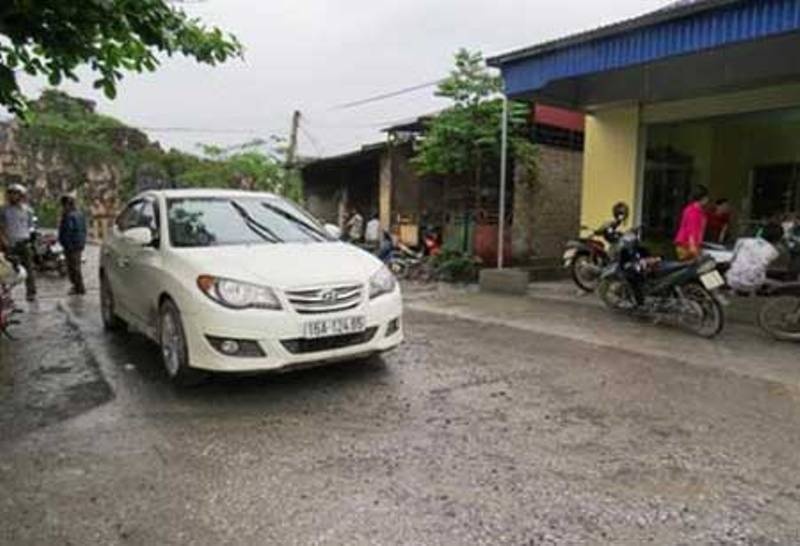 Hiện trường nơi Hải “mán” bị đâm chết. 