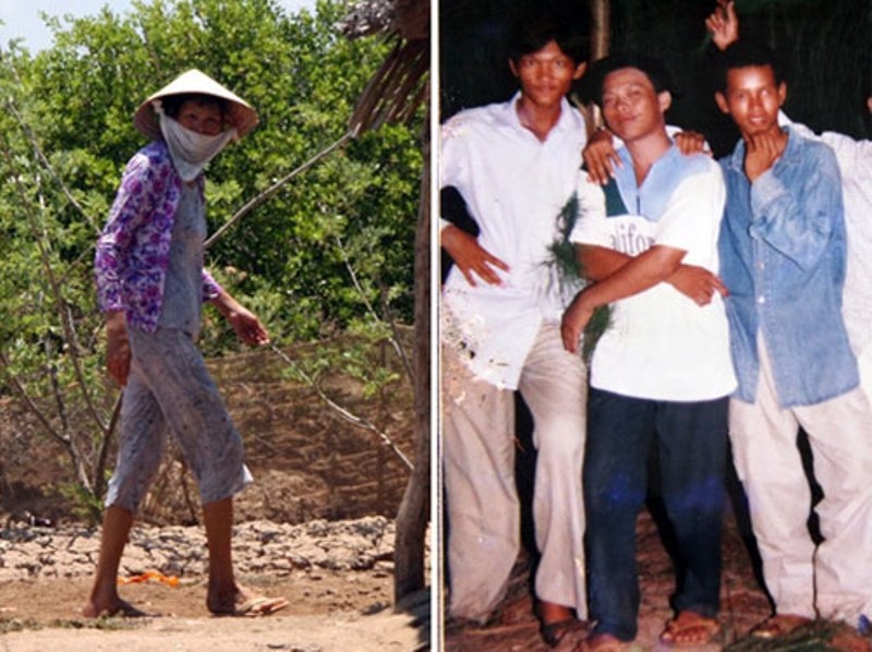 Gia dinh co 5 nguoi cao tren 2 met hinh anh