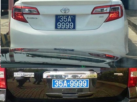 Hai xe cong trung bien 9999 gay xon xao hinh anh