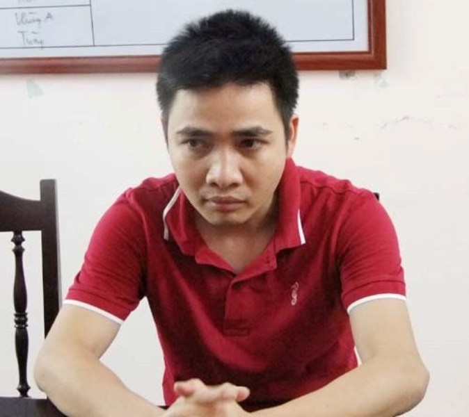 Lê Đức Chín tại cơ quan điều tra.