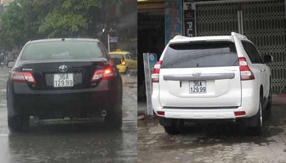 Truy tim 2 xe hop dung chung bien so gia hinh anh