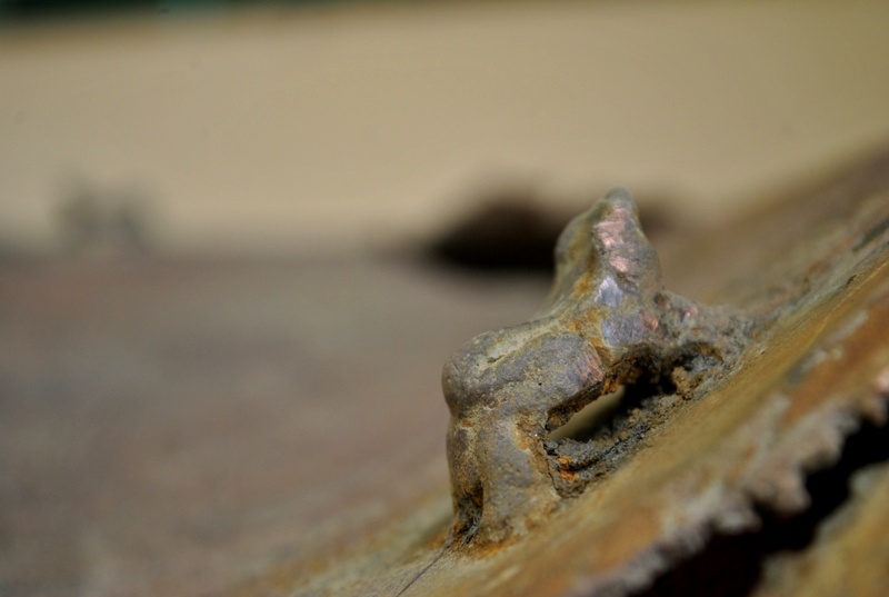 Một trong ba tượng cóc còn sót lại. Giải thích vì sao trống đồng bị biến dạng khi được tìm thấy, vị Phó Giám đốc Bảo tàng tỉnh Thanh Hóa cho biết, theo tài liệu nghiên cứu, khi trong gia đình có người thân qua đời, người xưa trước khi chôn đồ vật xuống đất thì thường đập méo, phá vỡ hiện vật để người chết có thể sử dụng. “Đây là chiếc trống cực kỳ quý hiếm, có giá trị lịch sử cao, niên đại khoảng 2000 năm”, bà Hiền cho biết.