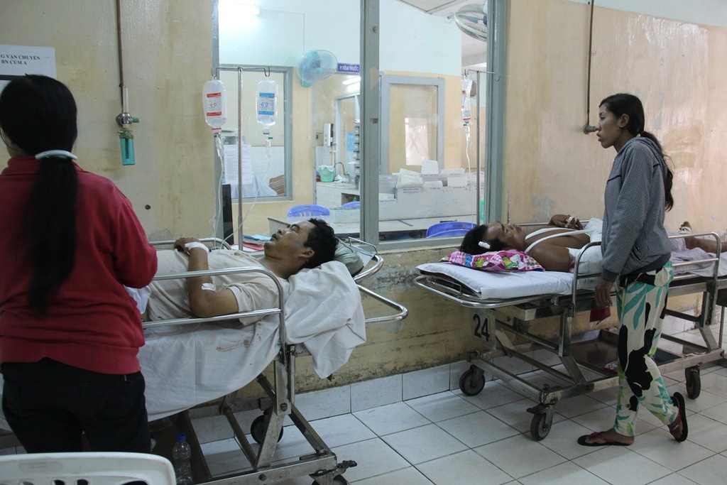 Các nạn nhân được điều trị tại bệnh viện.