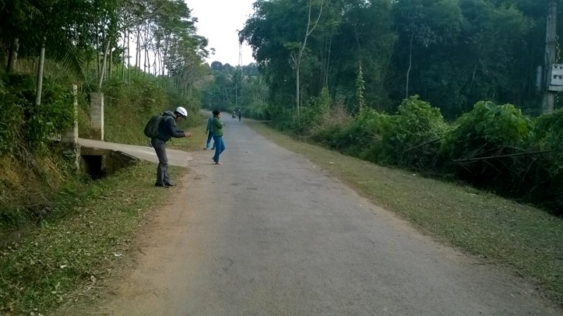 Đoạn đường nơi xảy ra vụ đánh hội đồng. Ảnh: Duy Cảnh