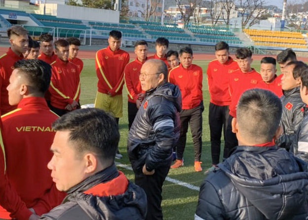 U23 Viet Nam tap buoi dau tien o Han Quoc hinh anh