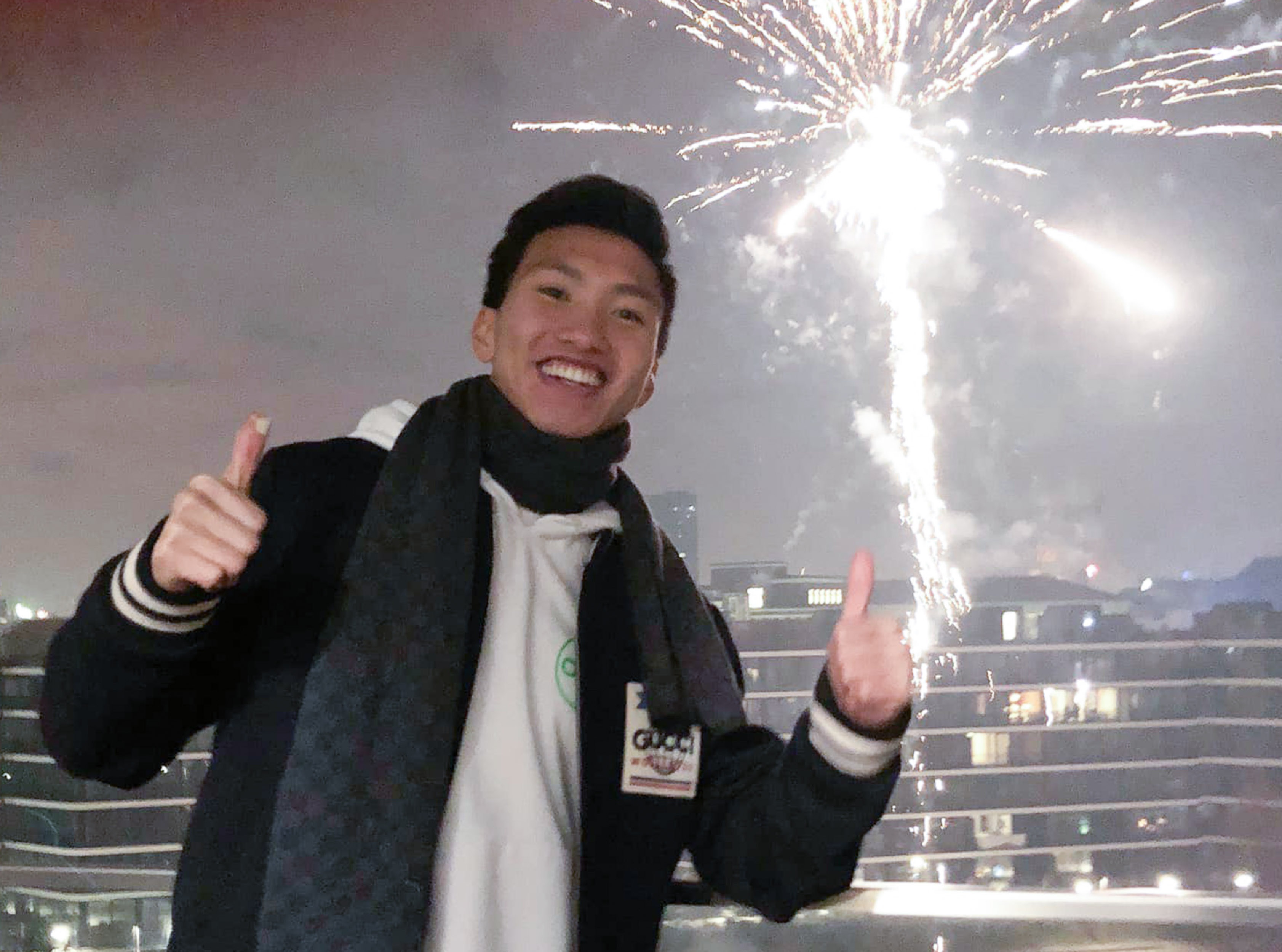 Van Hau ngam phao hoa khi don nam moi o Duc hinh anh