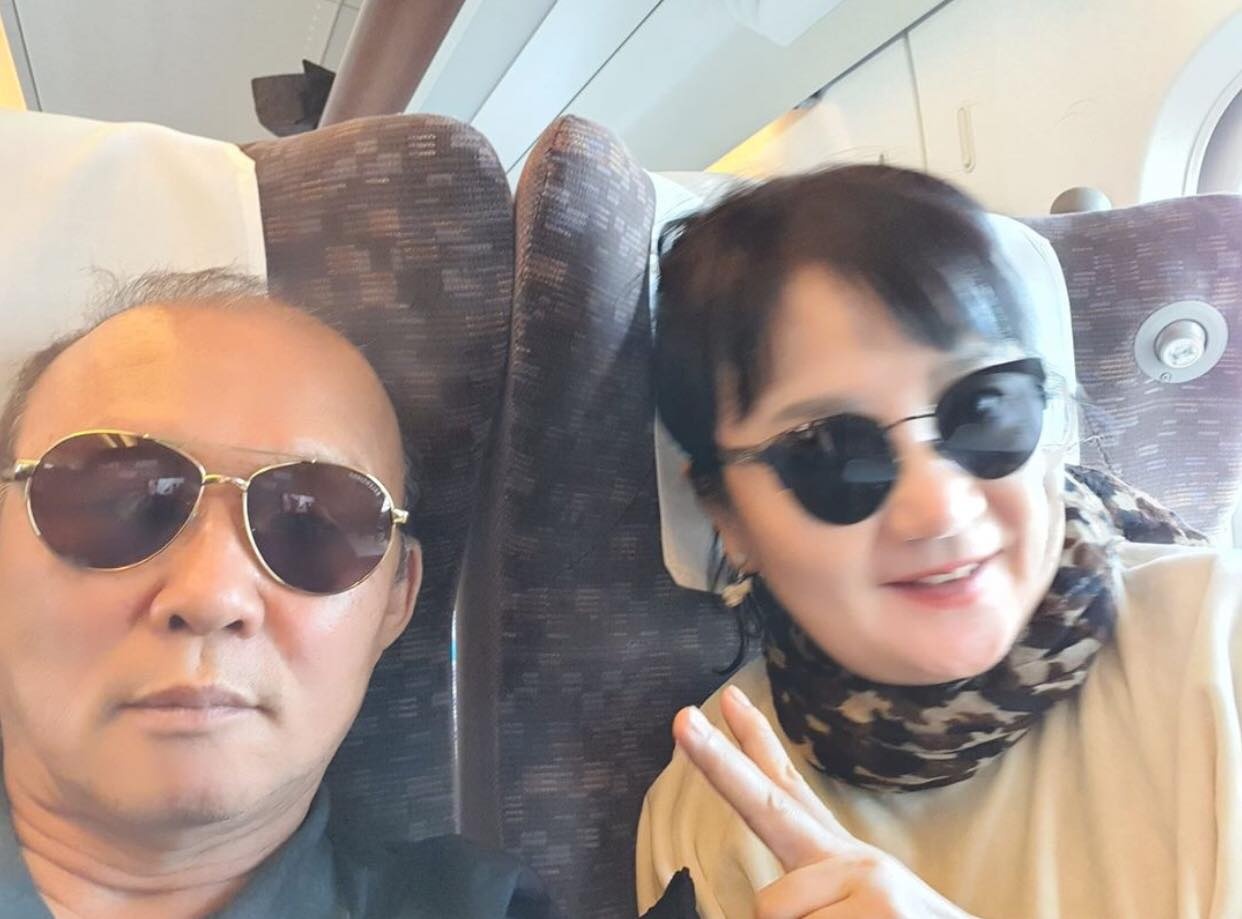 HLV Park cung gia dinh don giao thua o Nhat Ban hinh anh