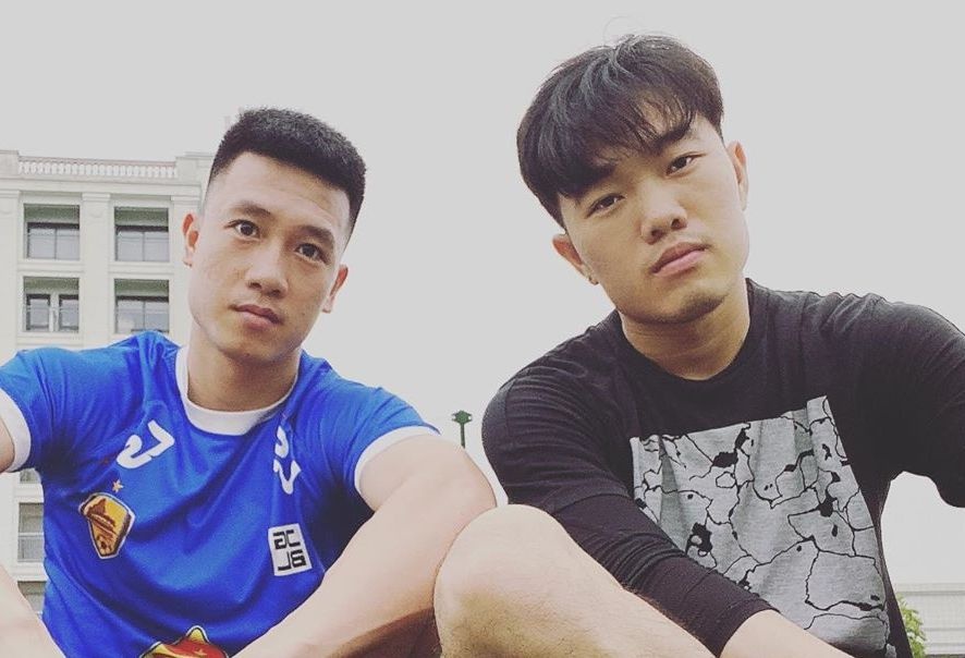 Xuan Truong, Huy Hung tap luyen o PVF hinh anh