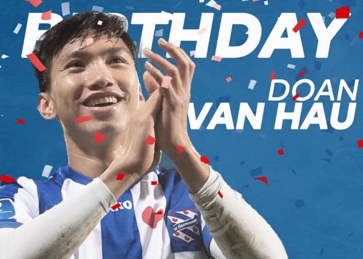Van Hau don sinh nhat tuoi 21 cung dong doi o Heerenveen hinh anh
