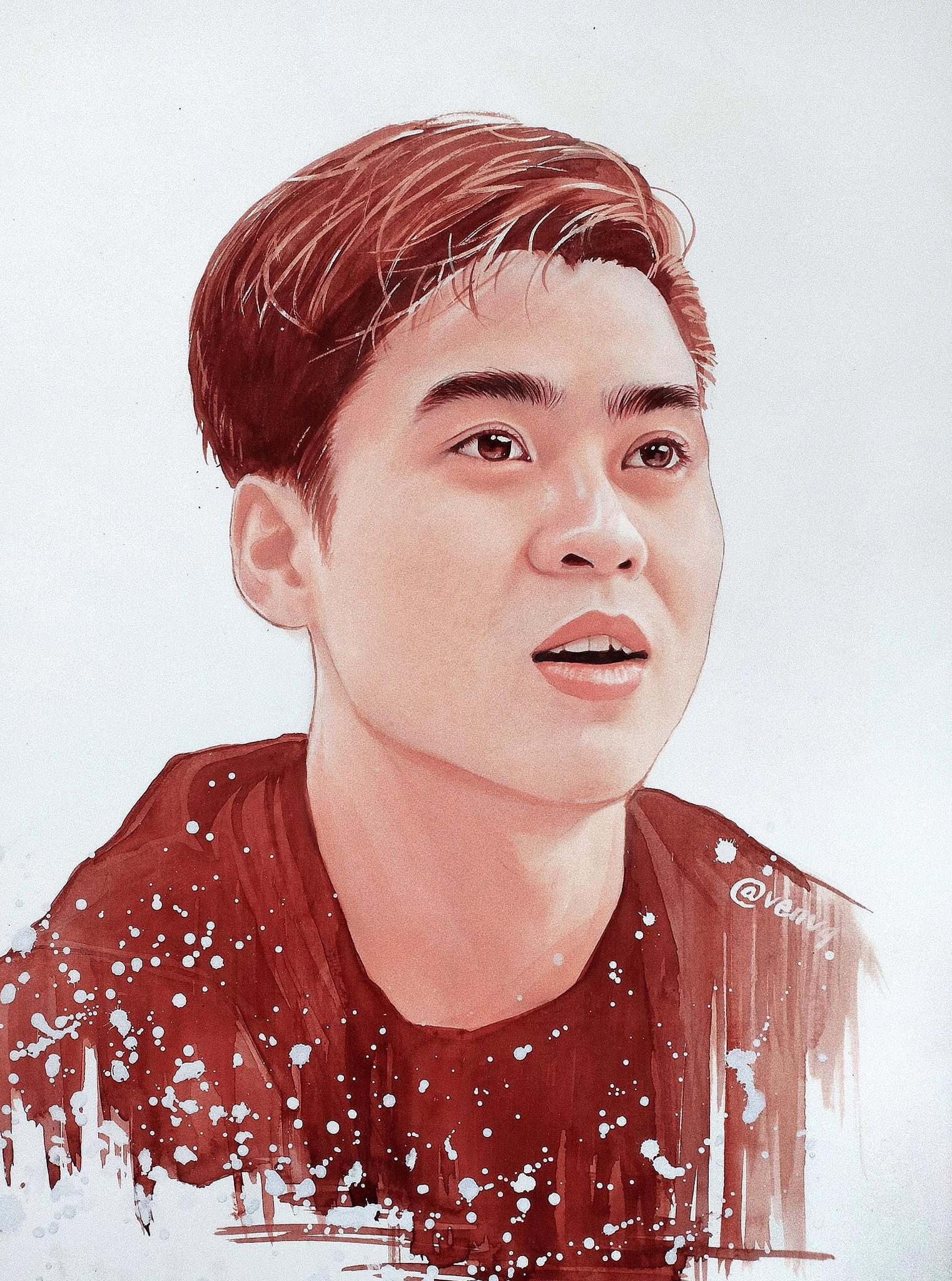 tranh ve doi tuyen viet nam anh 4