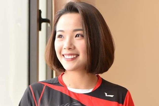 Hinh anh doi thuong cua nu VDV cau long so 1 Viet Nam hinh anh