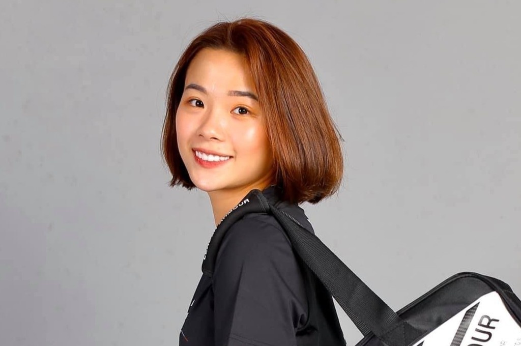 Thuy Linh vao tu ket giai cau long o Australia hinh anh