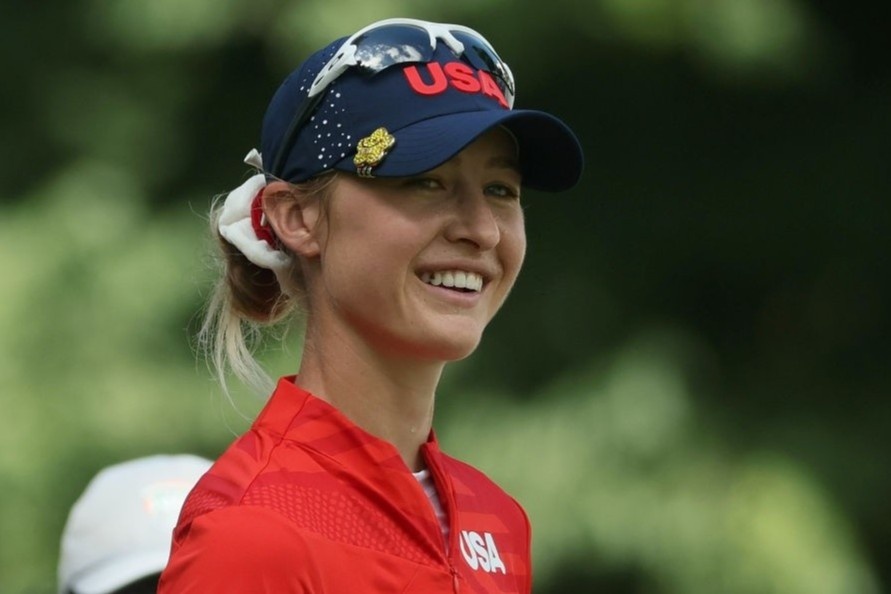 My nhan lang golf the gioi gianh HCV Olympic hinh anh