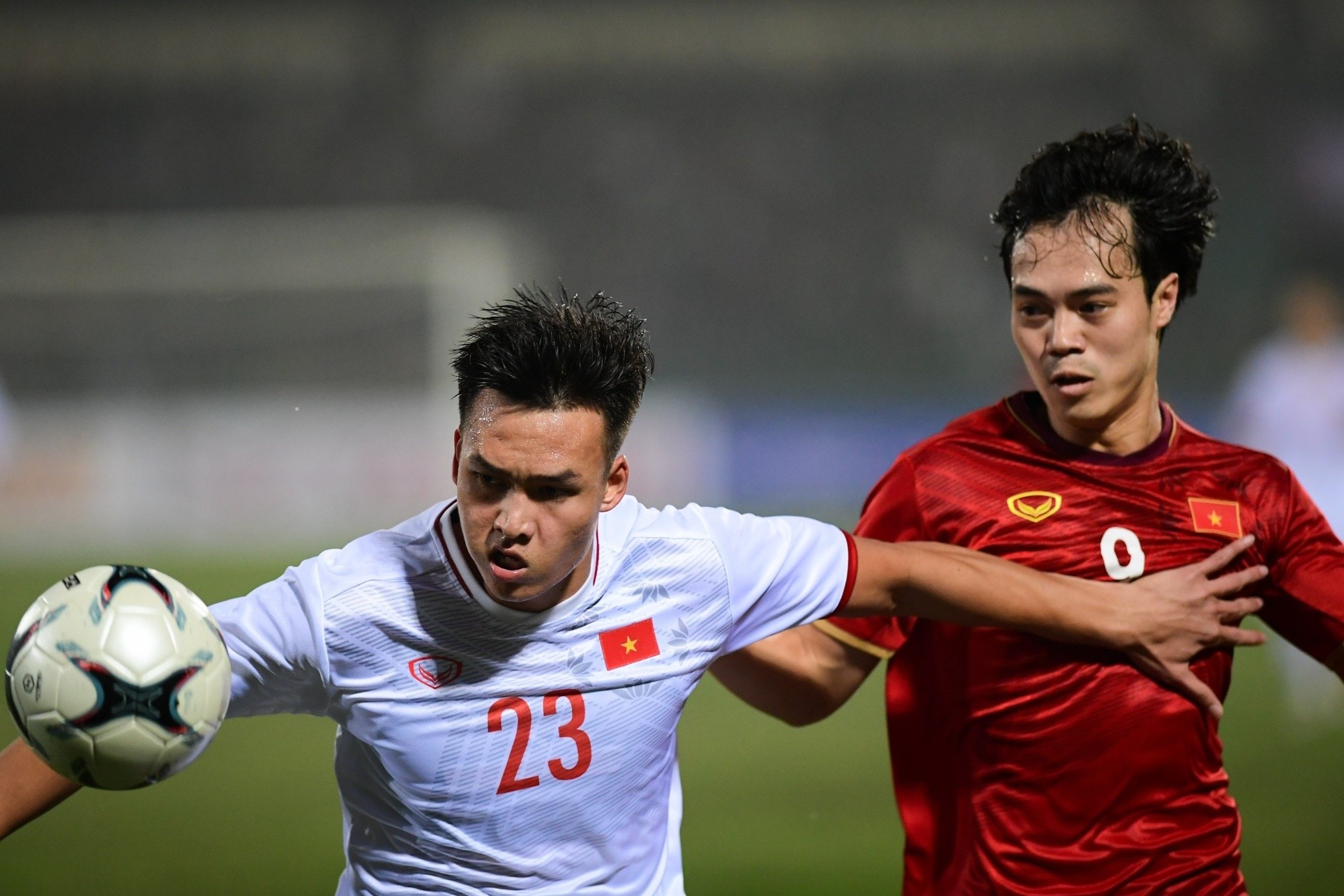 Tuyen Viet Nam tai dau U22 truoc khi roi Ha Noi hinh anh