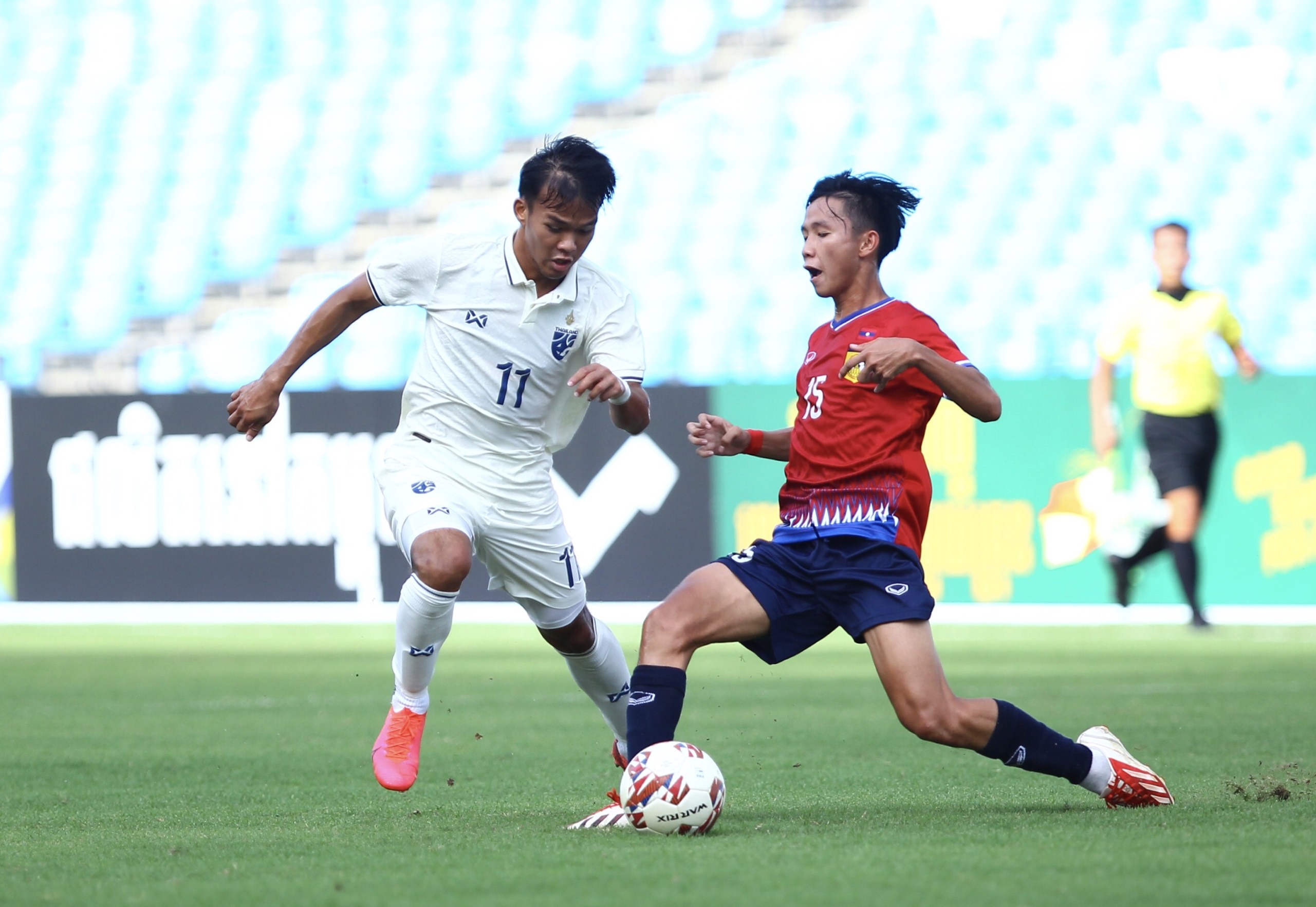 U23 Lao - U23 Thai Lan anh 1