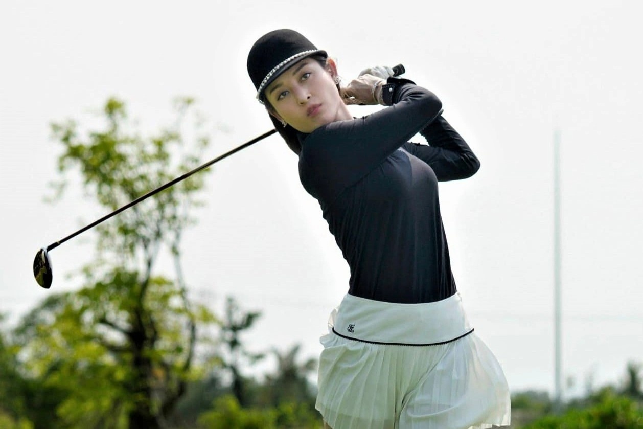 Huyen My, Ngoc Nu tranh tai o giai golf Vi tai nang tre Viet Nam 2022 hinh anh