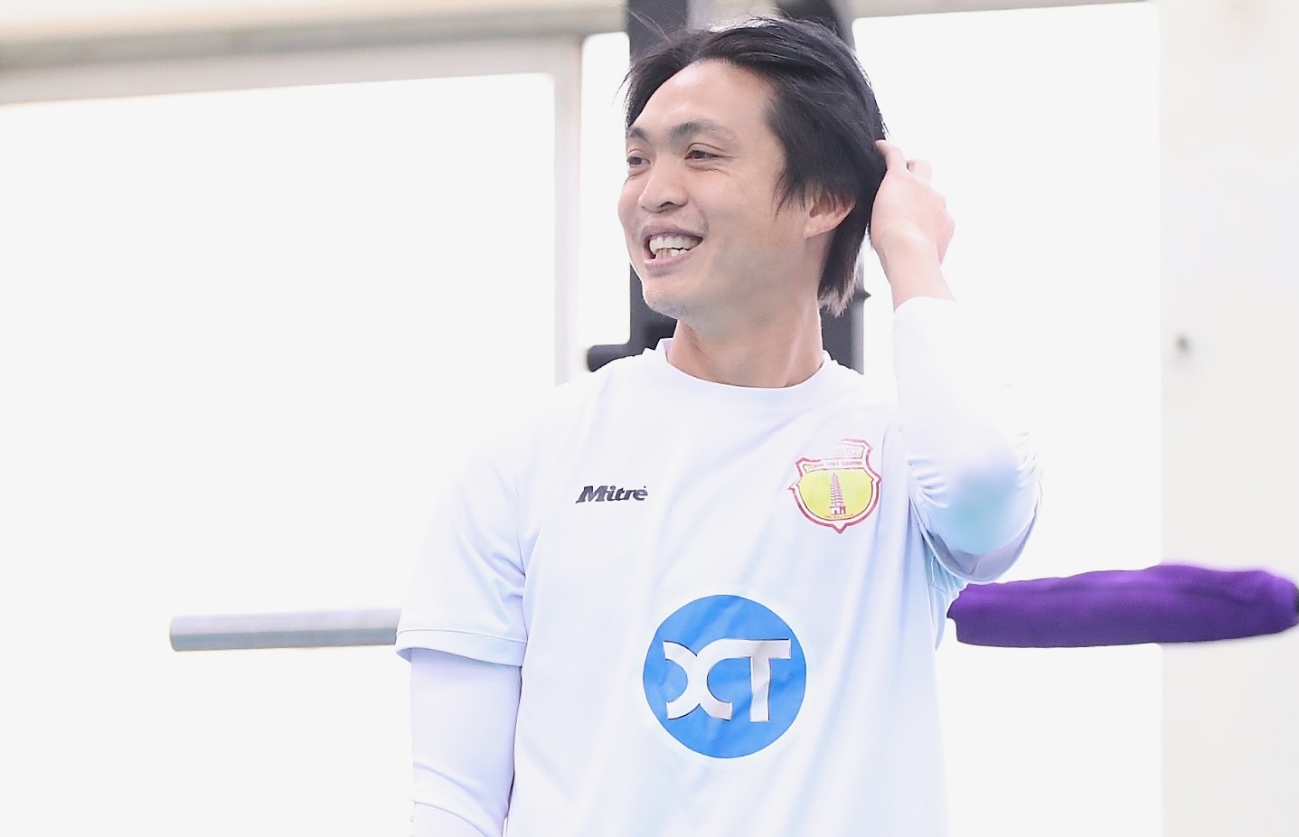 Tuan Anh binh phuc, hoi quan tap buoi dau voi Nam Dinh hinh anh