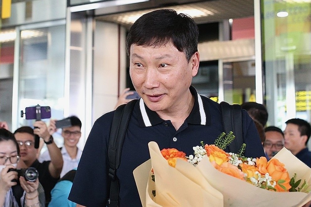 HLV Kim Sang-sik co mat tai Viet Nam hinh anh