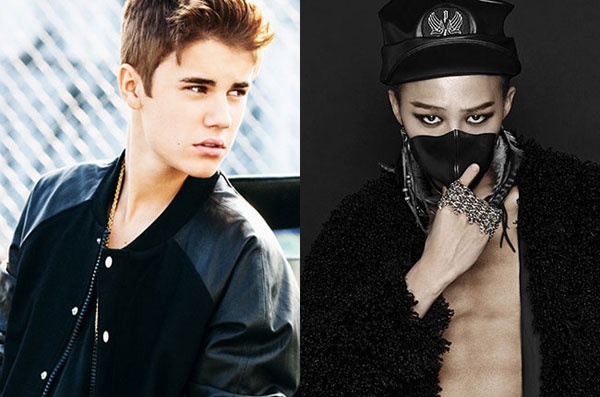 Justin Bieber va G-Dragon thu am ca khuc chung hinh anh