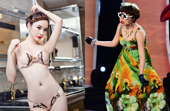 Le Khanh lam nu hoang quang cao da xoay Angela Phuong Trinh hinh anh