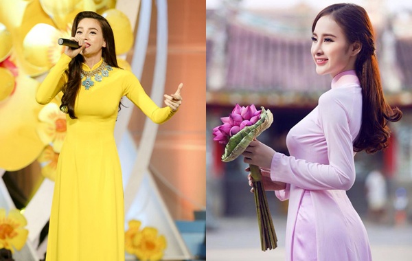Sao Viet sung ai ao dai khi xuan ve hinh anh