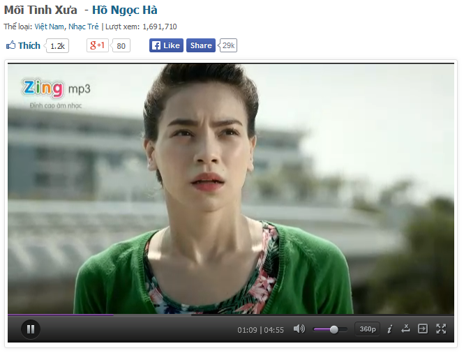Hồ Ngọc Hà trong MV mới.