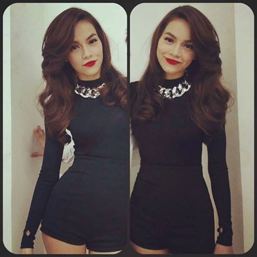 Có thế nói, Hồ Ngọc Hà là nữ ca sĩ diện trang phục biểu diễn màu đen hấp dẫn nhất showbiz Việt.