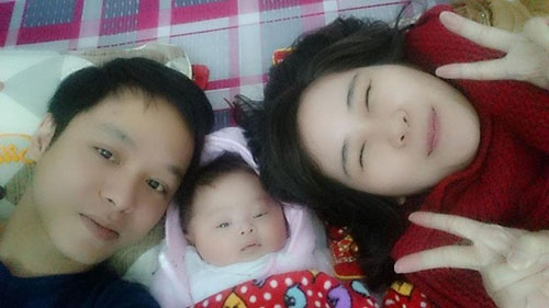 Anh đã lập gia đình và có một thiên thần nhỏ.
