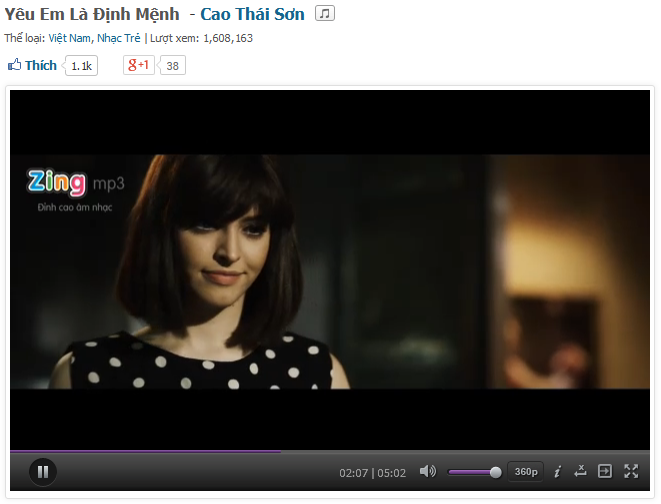 MV của Cao Thái Sơn đã bị đá khỏi vị trí đầu bảng.