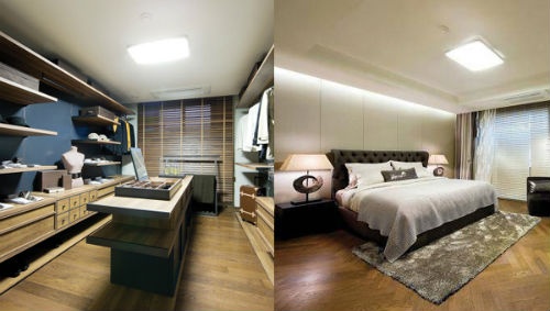 Phòng thay đồ và phòng ngủ sang trọng.