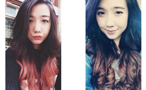 Bắt kịp xu hướng ombre, Mie thay đổi màu tóc như chong chóng: từ hồng, cam sang xanh, tím...