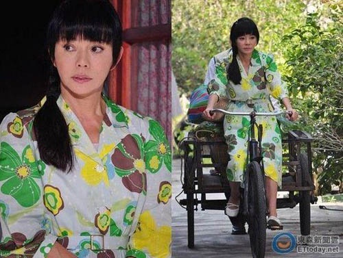 Địch Oanh không ngần ngại thể hiện cô gái nông thôn 18 tuổi khi đã ở tuổi trung niên.