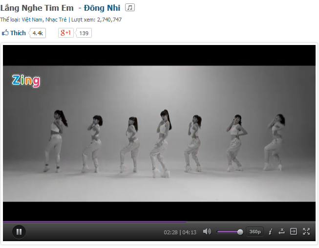 MV Lắng nghe tim em của Đông Nhi.